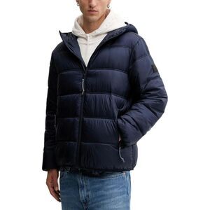 Tommy Hilfiger Jeans Hooded Puffer ZipUp Jacket Men blue Jackets